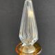 Liquor decanter - amber-cut crystal