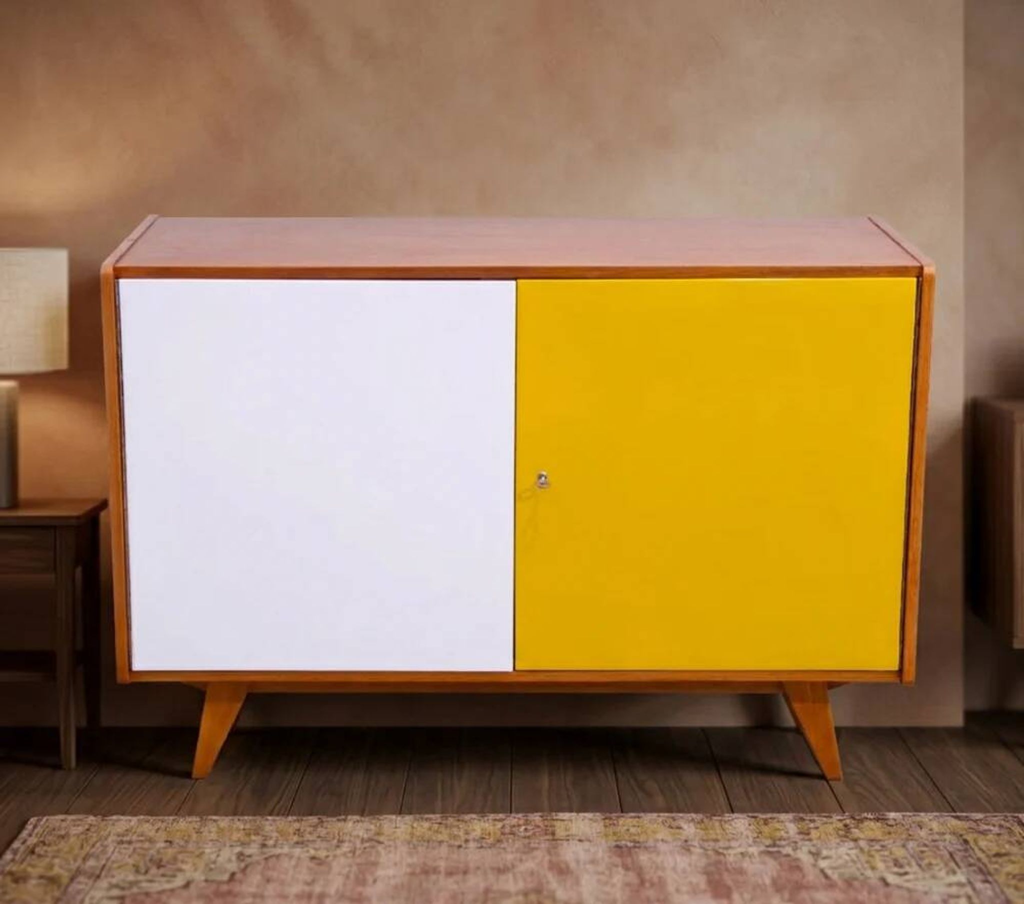 Fully restored mid-century sideboard U-450 by Jiri Jiroutek, 1960s, Czechoslovakia