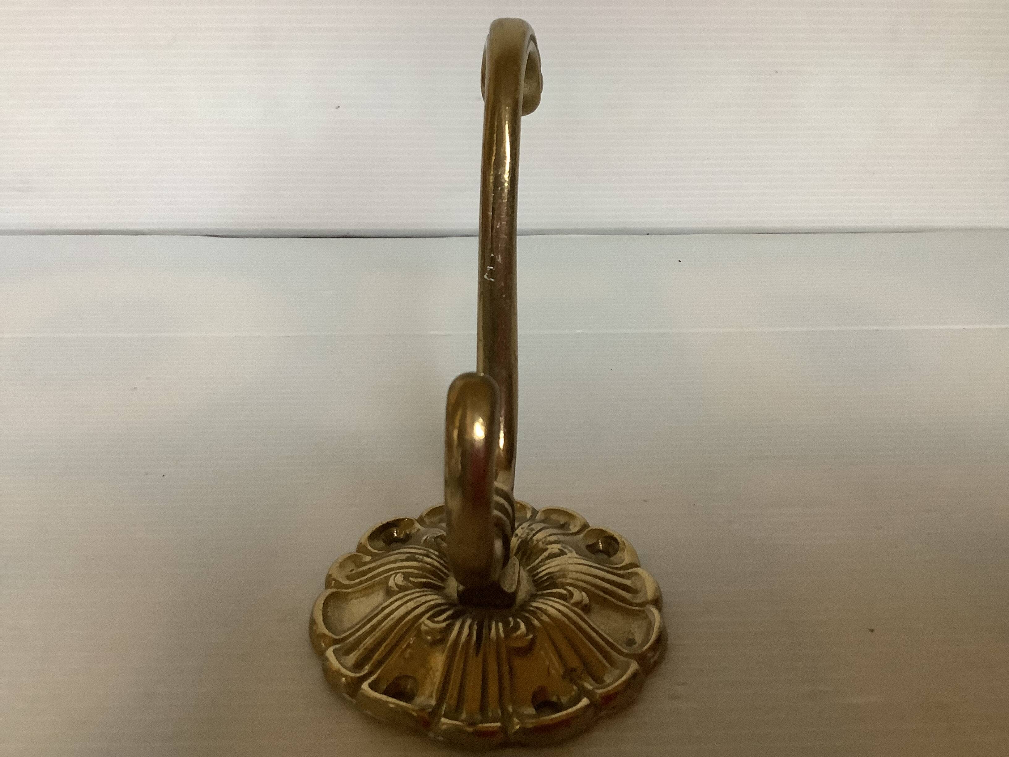 Double patére laiton