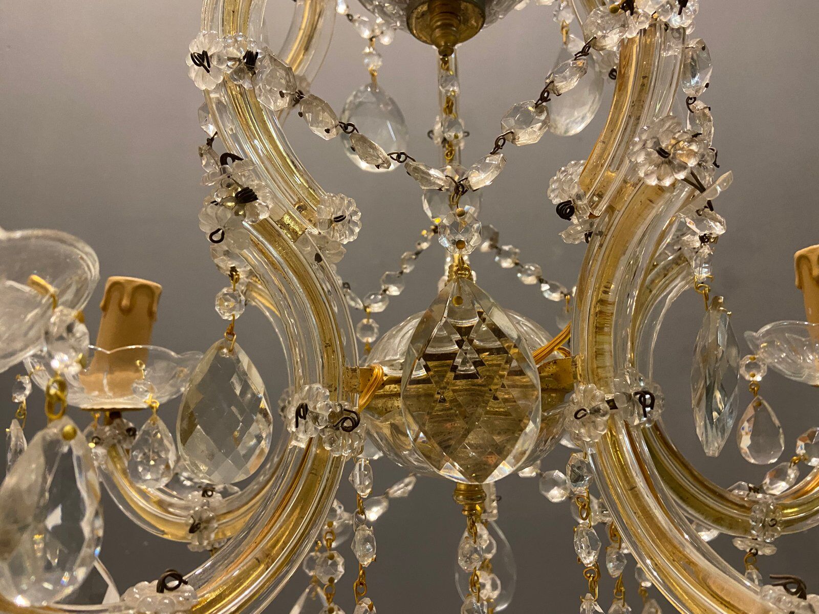 Vintage Italian Crystal Chandelier