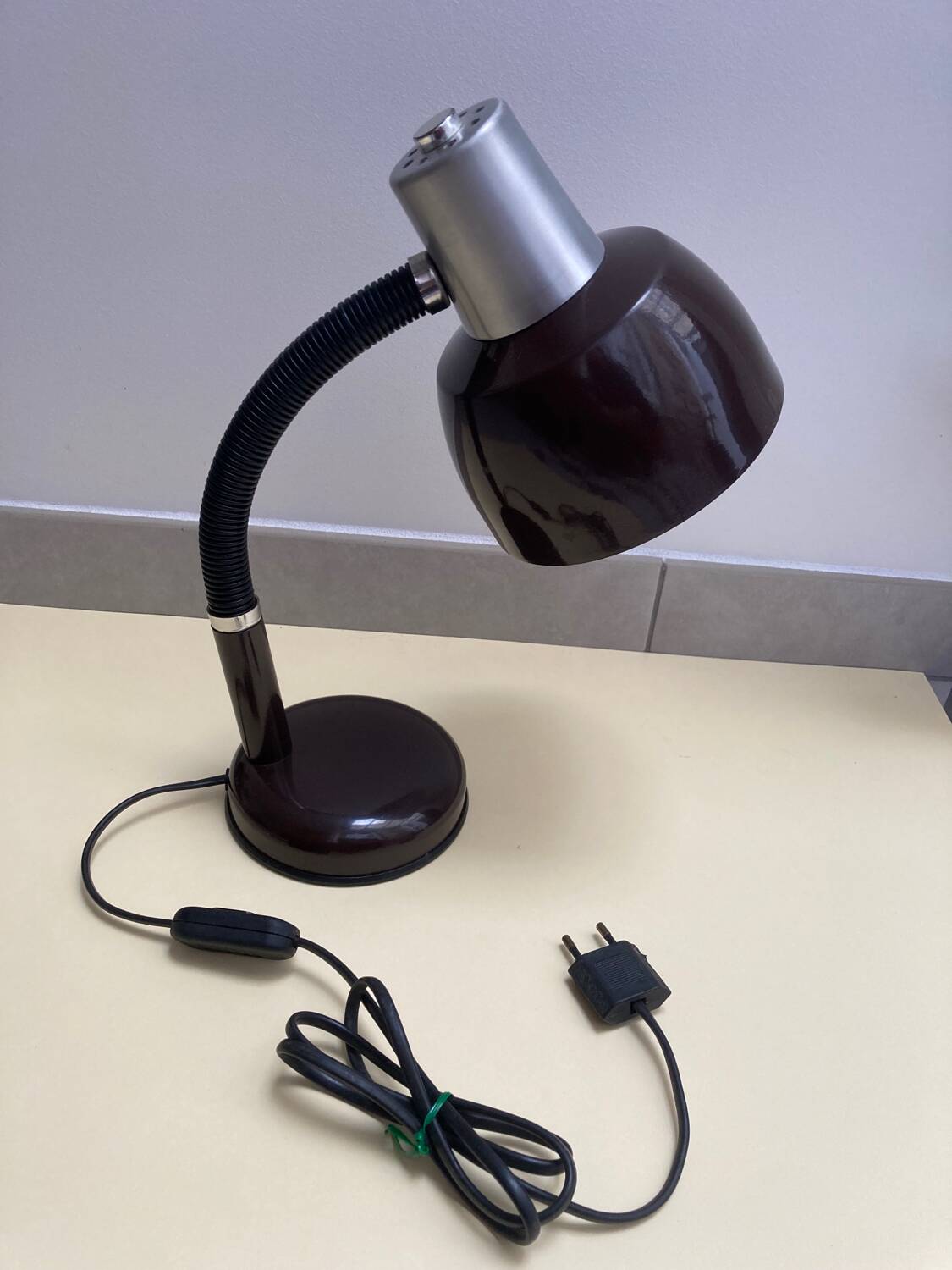 70s metal desk lamp