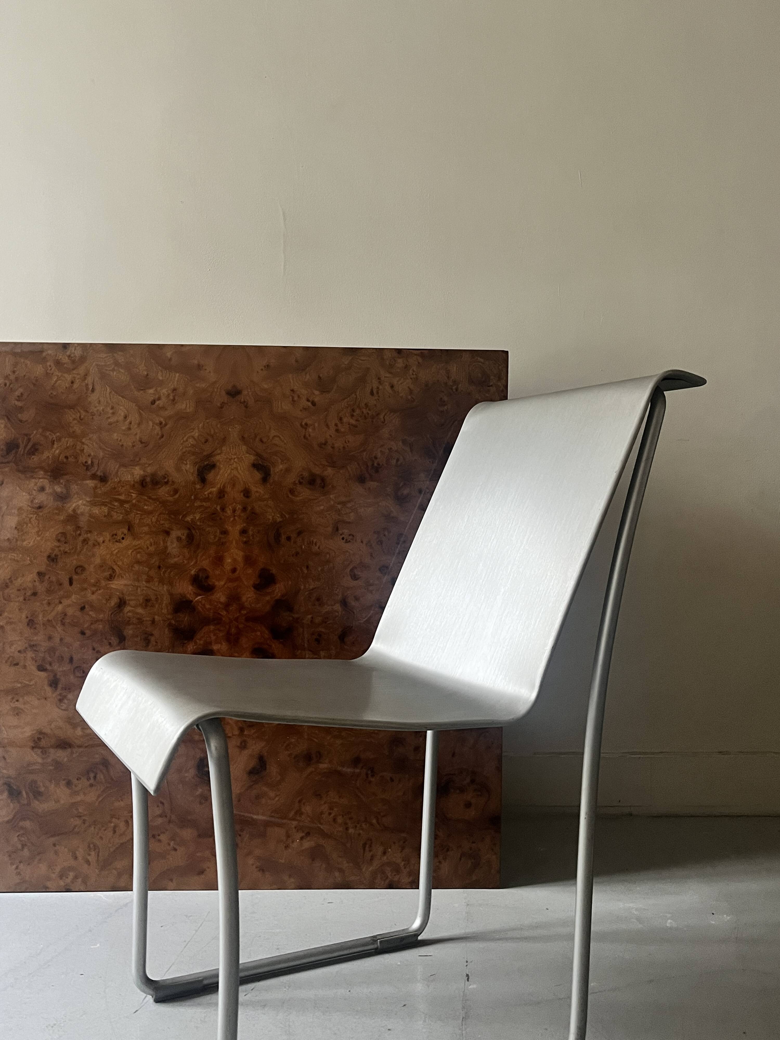 SUPERLIGHT chrome metal chair by Frank Gerhy, Edition Emeco USA