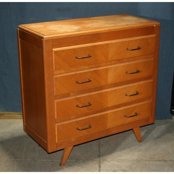 Commode vintage pieds compas