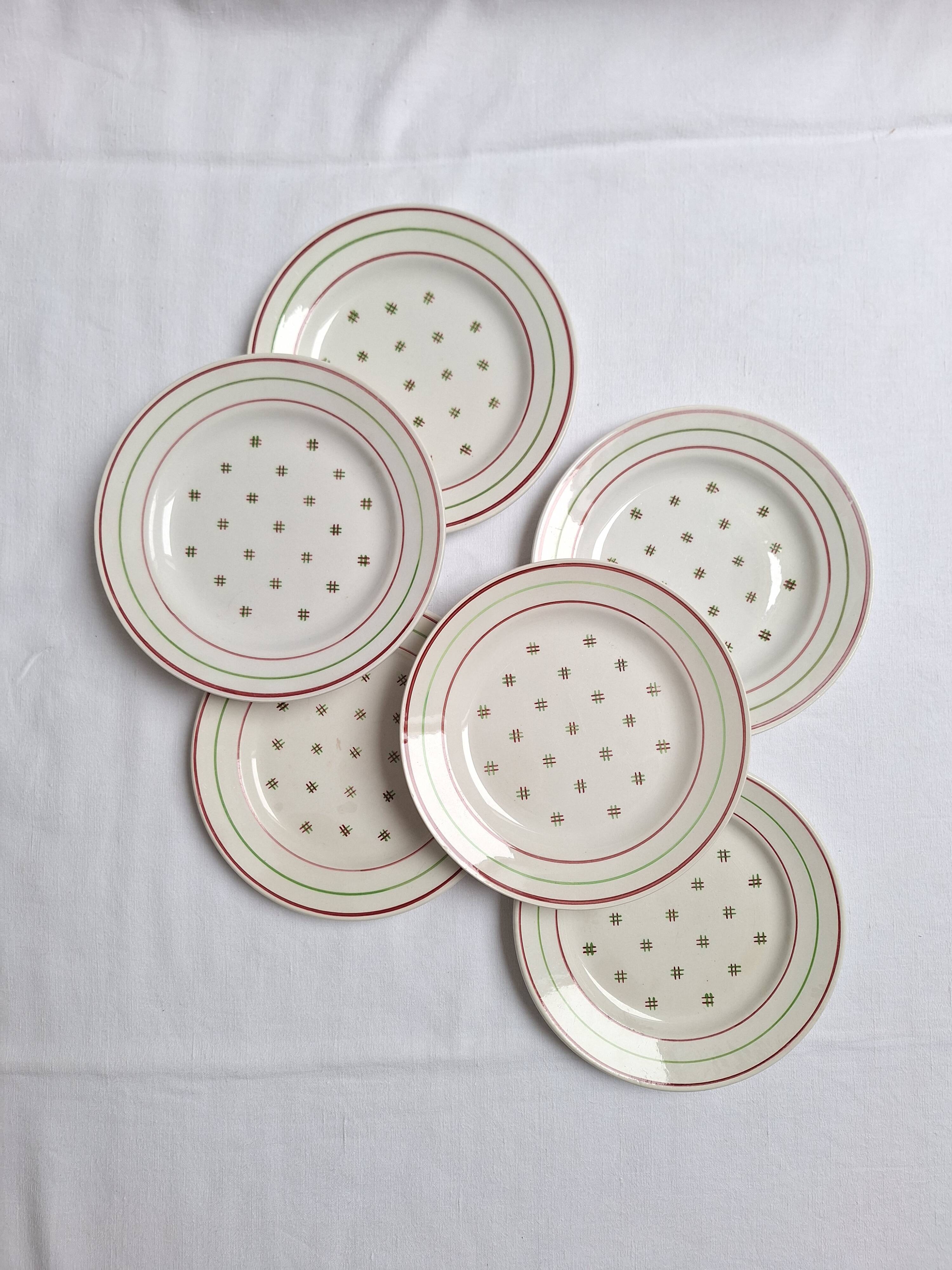 Assiettes à dessert Luneville KG Flan Impérial