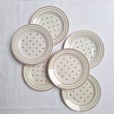 Assiettes à dessert Luneville KG Flan Impérial