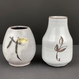 2 vintage mini vases, scheurich, collectable mid century ceramics