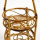 Italian Mid Century bar and serving trolley made of bamboo with wheels