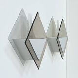 Pair of vintage wall lights Glass Light Studio model 20623, France, 1980