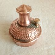 Ancient copper and brass travel teapot 20th