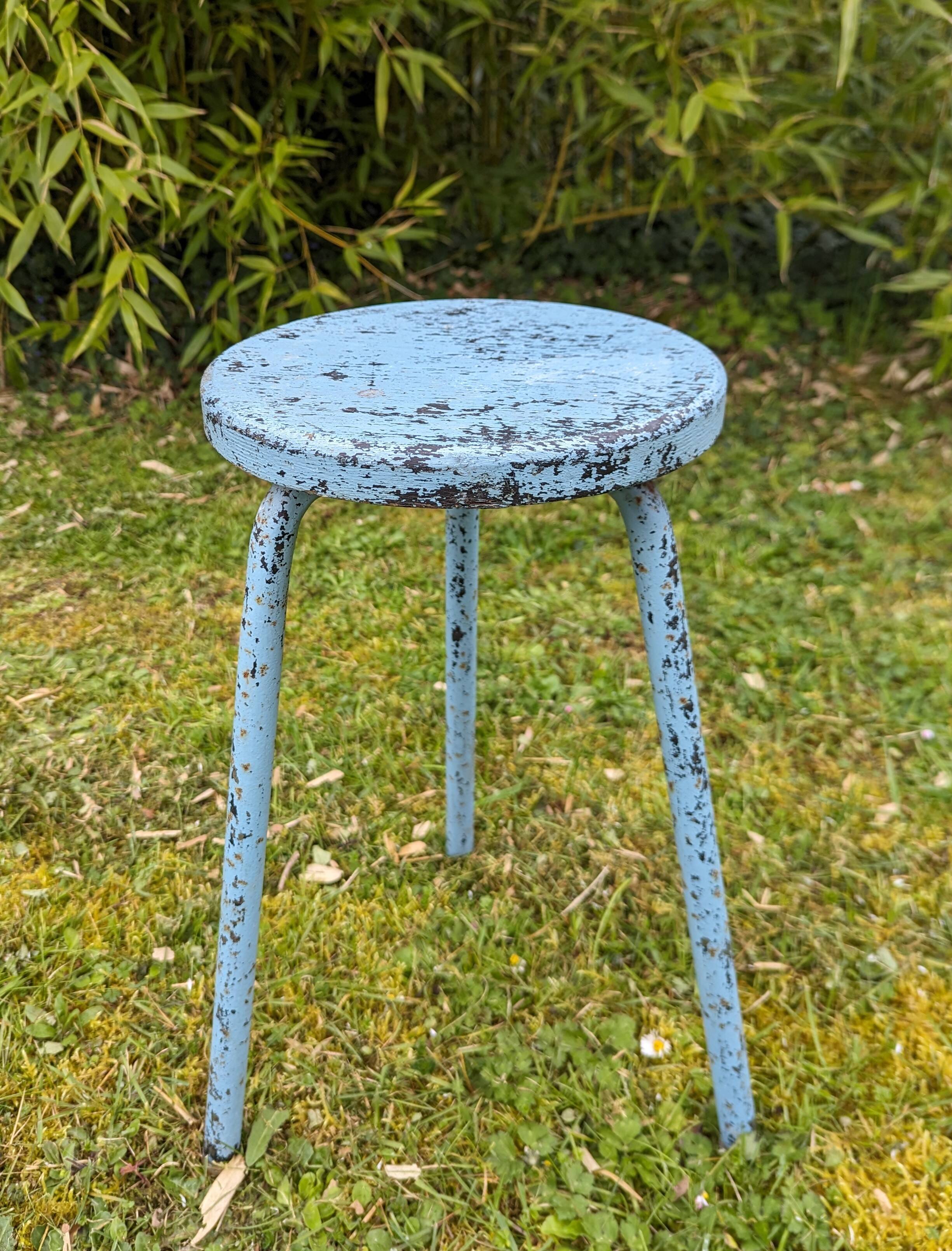 50s 60s tripod stool