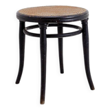 Thonet black bentwood stool - 20th