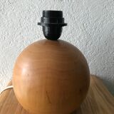 Light wooden ball lamp foot