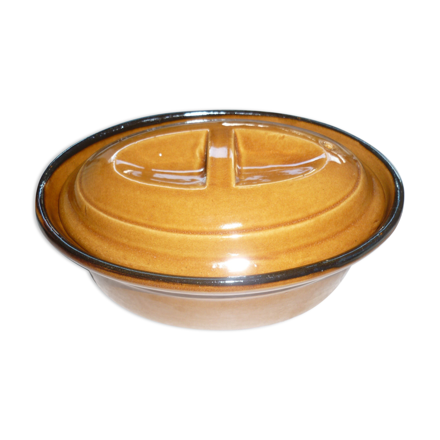 Terrine ovale 27 cm pour pâté ou mijoter 1960
