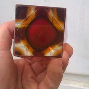Vase sommerso murano glass by Flavio Poli 1960 Italy