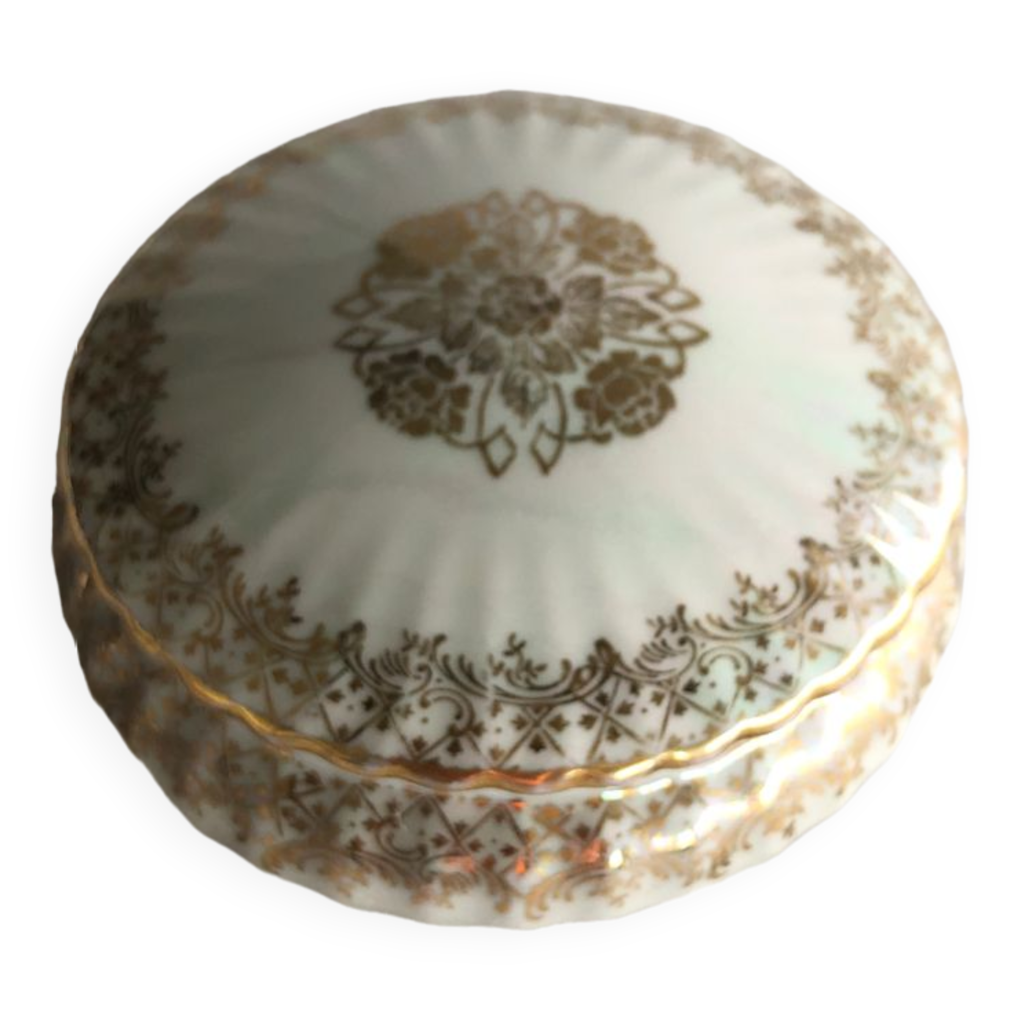 Boîte à bijoux Vintage en porcelaine de Limoges