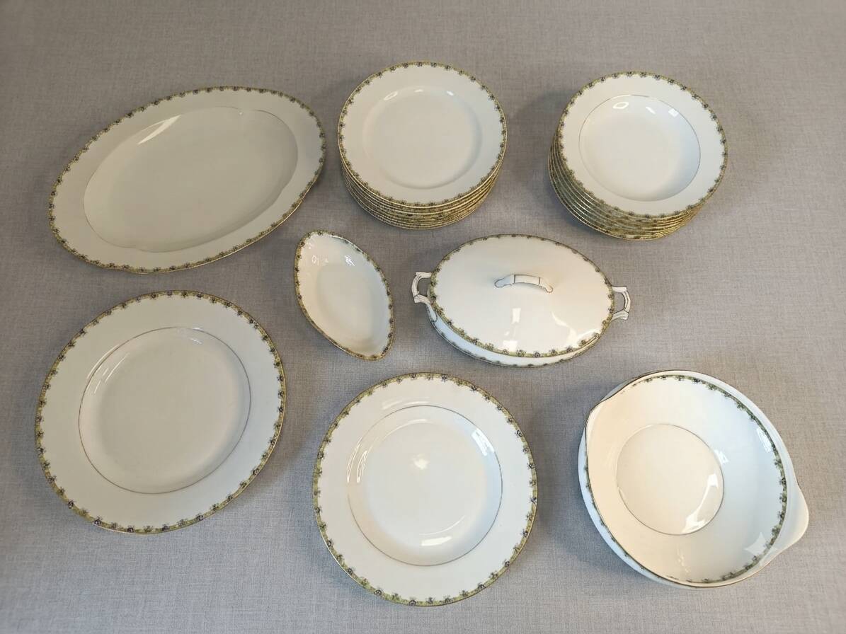 Art Deco table service A. Lanternier & Cie, 20 pieces, 1915