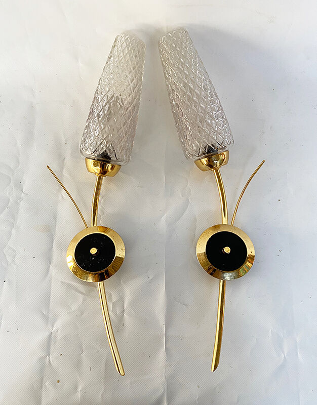 Pair of golden sconces