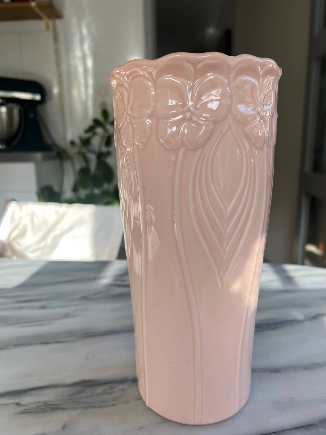 Pink ceramic vase
