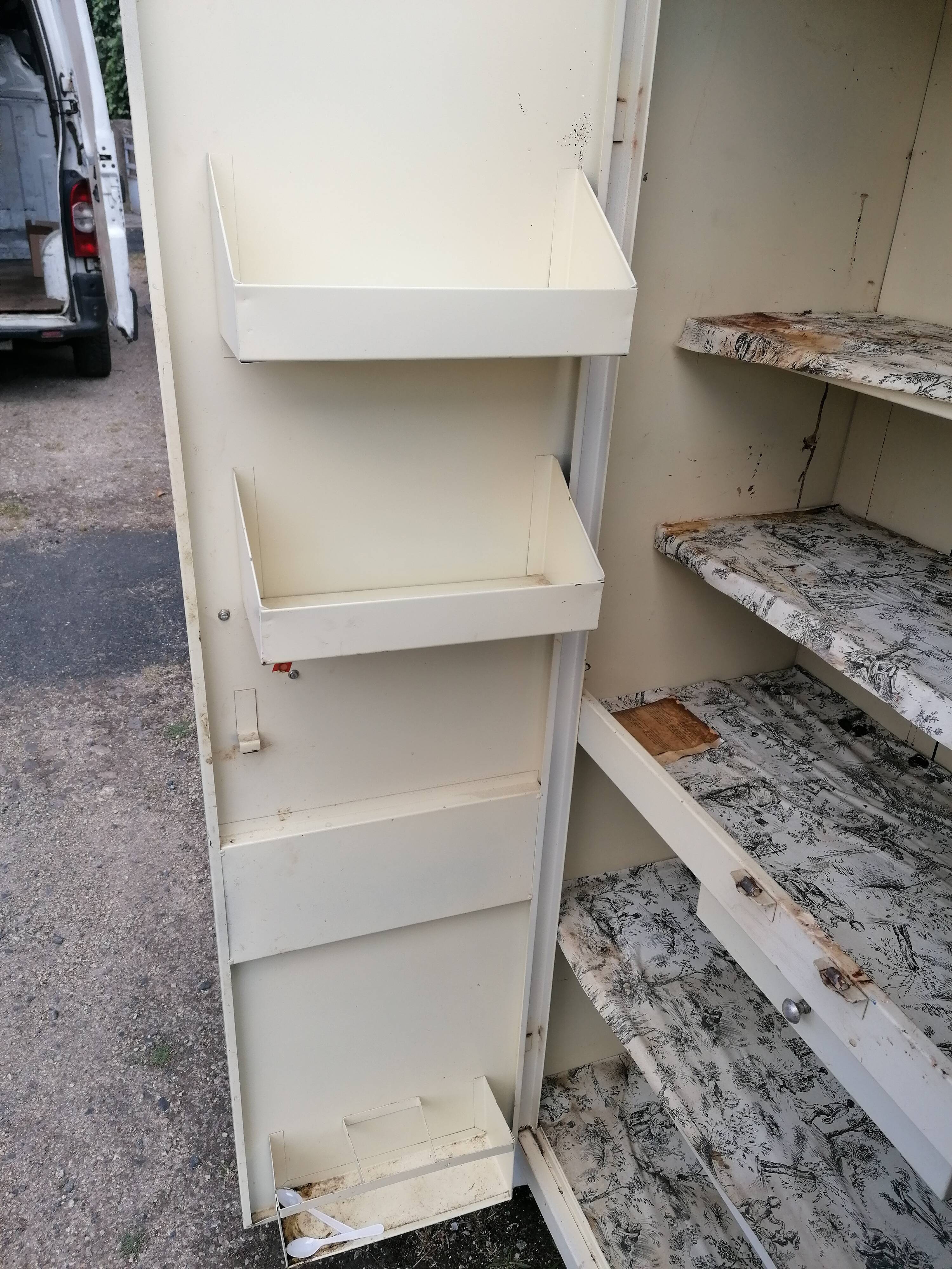 Metal kitchen cabinet