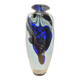 Murano type blue glass vase