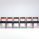 Arne Vodder model 418 dining chairs in rosewood Sibast Mobler Denmark 1960