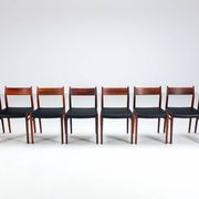 Arne Vodder model 418 dining chairs in rosewood Sibast Mobler Denmark 1960