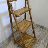 Folding bamboo shelf