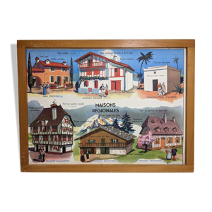 Ancienne affiche scolaire Rossignol