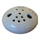 Centrepiece, white ceramic flower holder signed.
