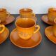 6 coffee cups + saucers