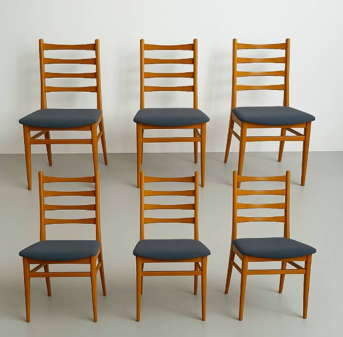 Series of 6 Benze Sitzmöbel chairs