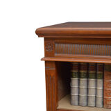 Victorian walnut open bookcase