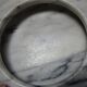 Trinket bowl white marble veined black