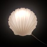 Glashutte Limburg - opal glass shell wall lamp / sconce vintage, 1960s 1970s Germany