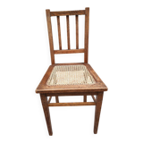 Wooden and cane chair