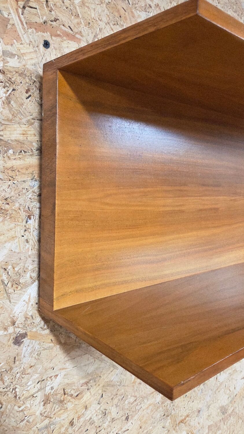 1970 teak shelf by Wilhelm Renz