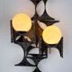 Large brutalist & sculptural wall light by Marc Weinstein, Germany, 1960s