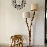 Rattan floor lamp