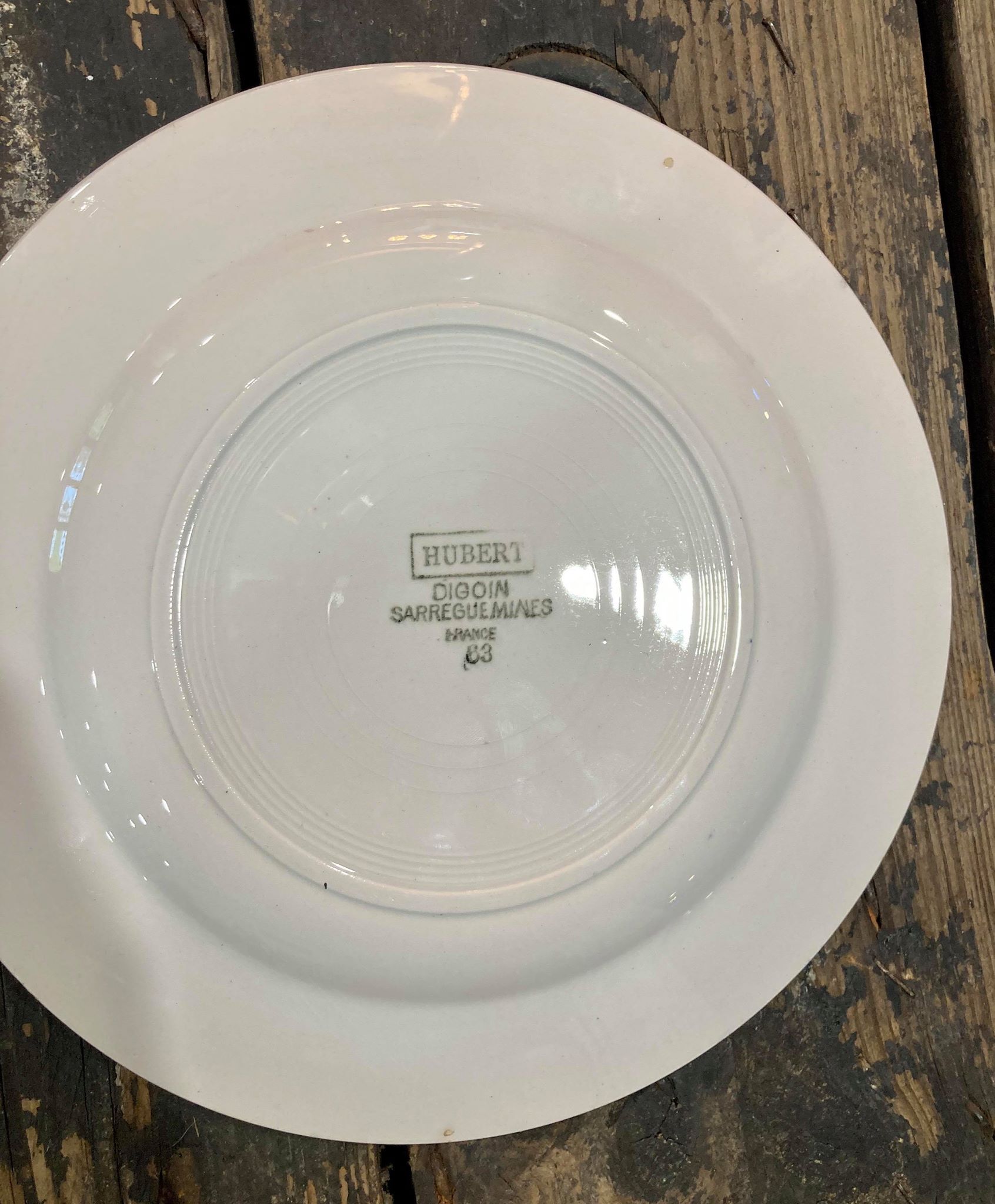 Blue Digoin Sarreguemines Plates