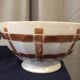 Duo of vintage bowls old white and brown