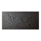 Minimalist monochrome abstract painting black