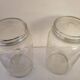 2 glass jars with lid