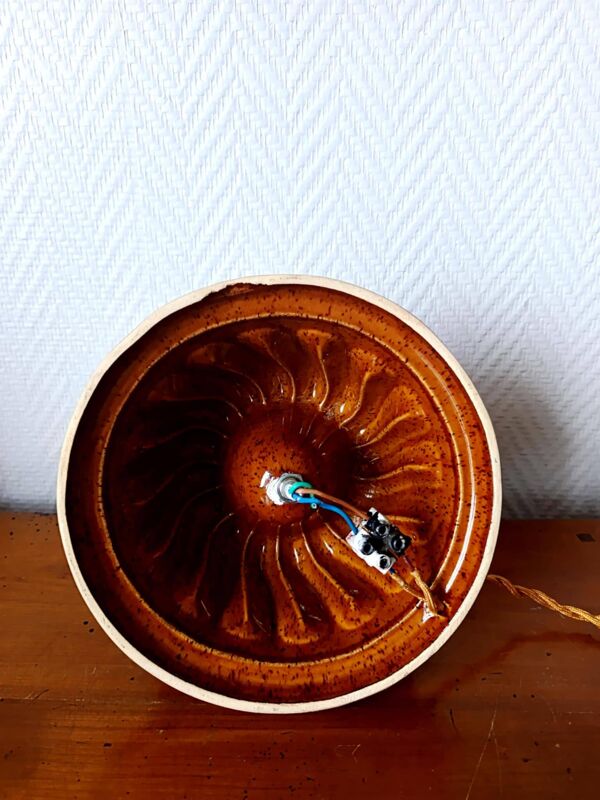 Lampe à poser moule à gâteaux en céramique