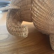 Panier éléphant en rotin