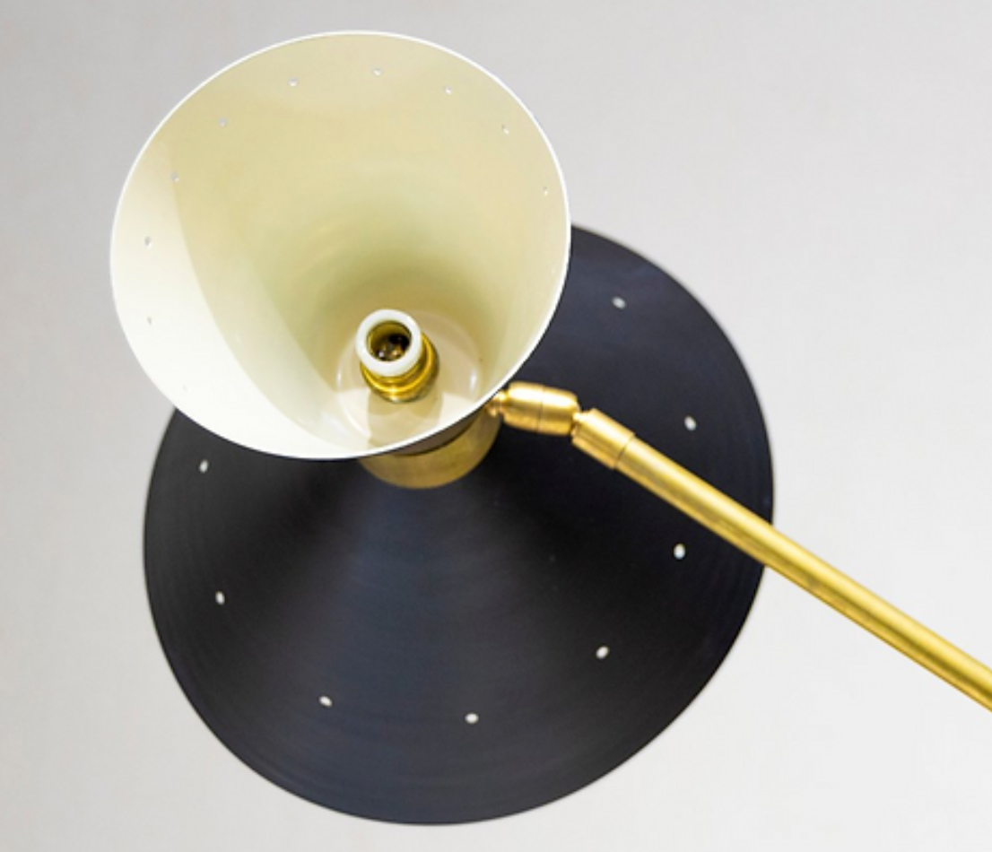 Italian floor lamp black