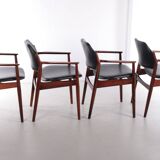 The Arne Vodder Model 62A Chairs by Sibast, Denmark, 1960s