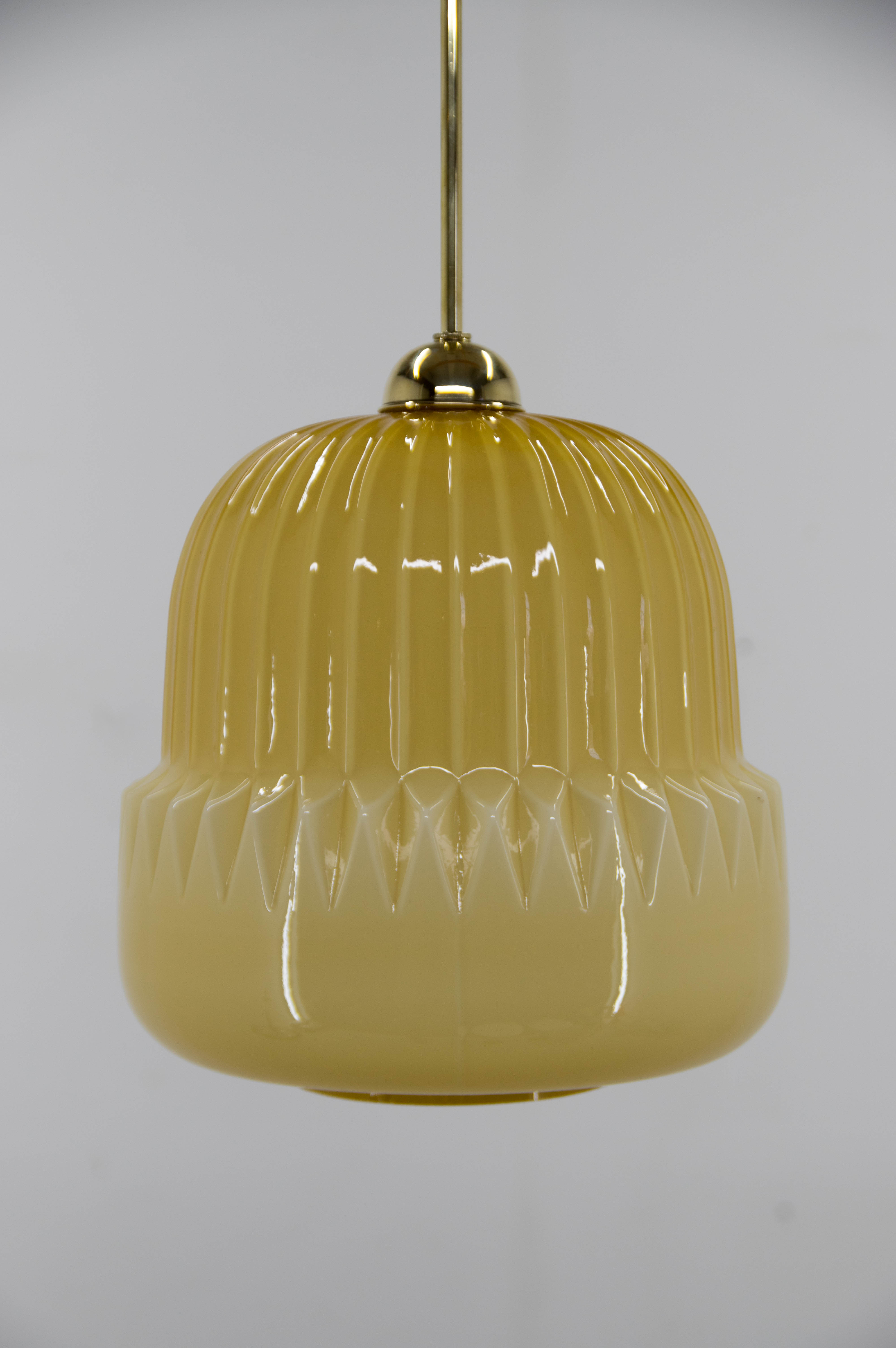 Mid-century glass pendant, 1960s