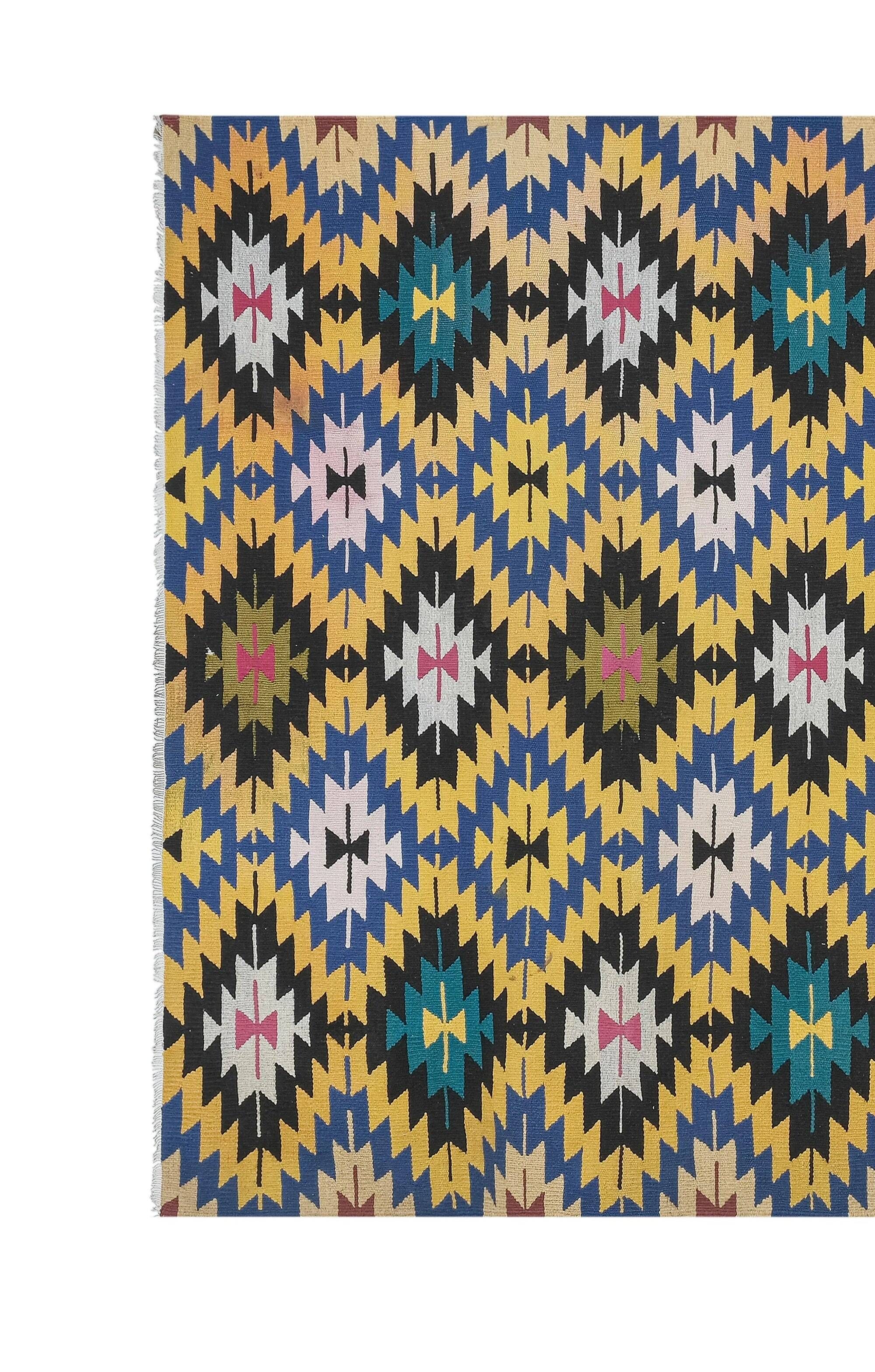 Tapis Kilim turc vintage tissé main