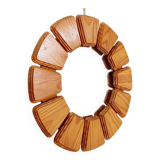 Vintage Wood Wall Mirror