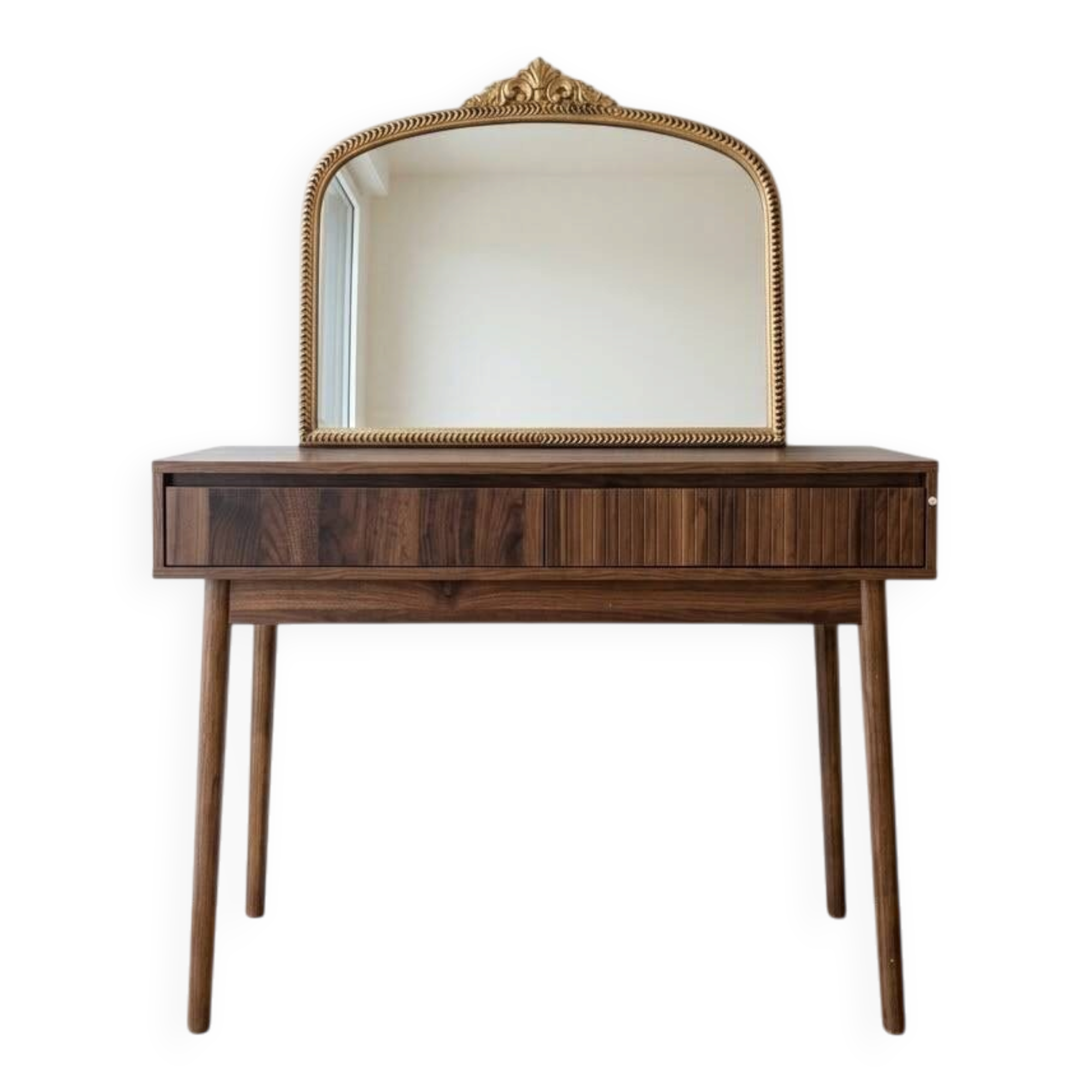 Retro Walnut Wood Hairdresser